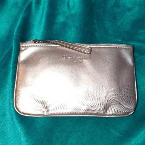 Salvatore Ferragamo Handbags - Salvatore Ferragamo Metallic Clutch